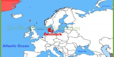 地図のデンマーク欧州コペンハーゲンデンマークは地図のヨーロッパ