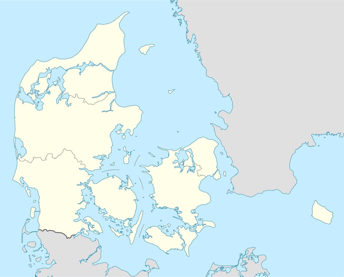 地図のデンマークベクトル
