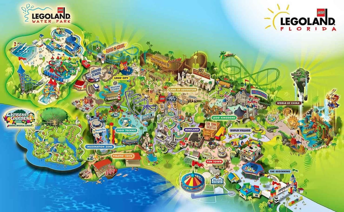 レゴランドデンマーク地図