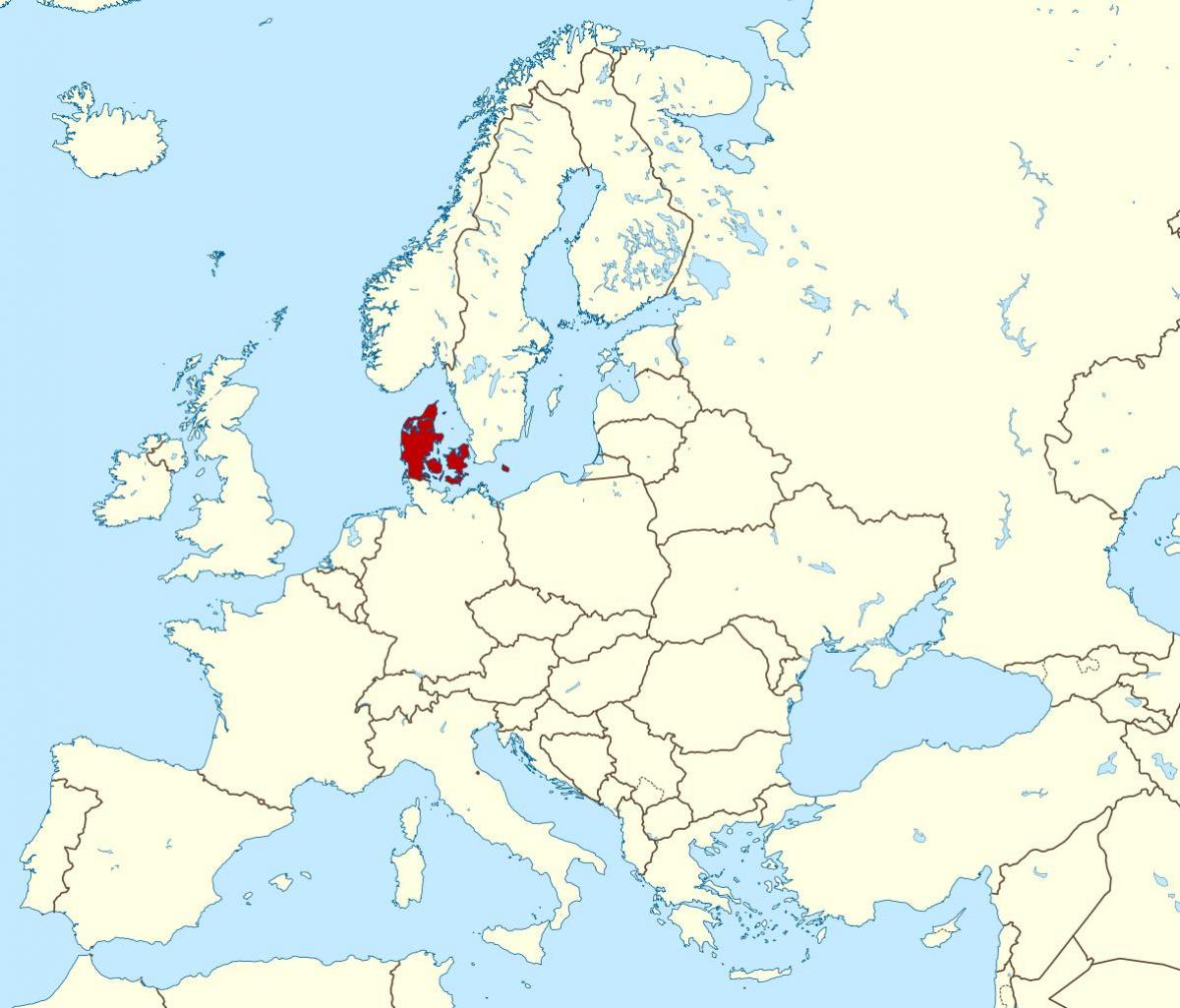 世界地図デンマーク
