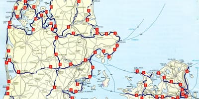 デンマーク国立循環路線地図