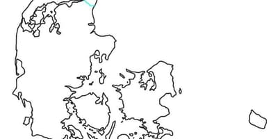 白地図のデンマーク